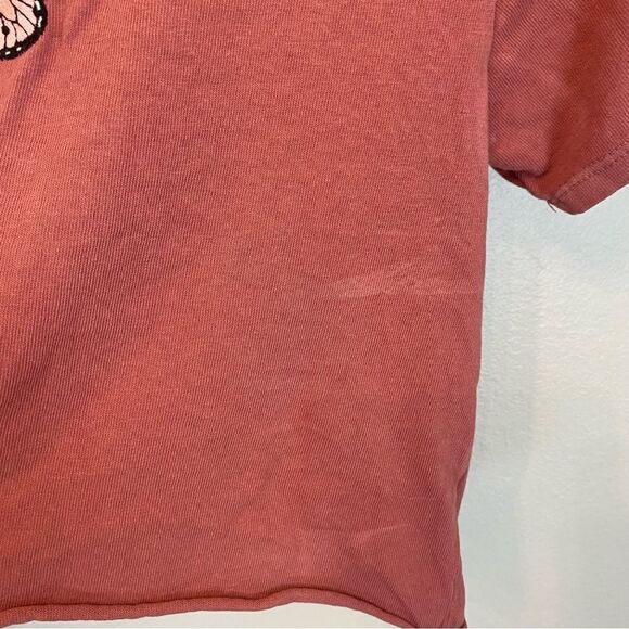 Brandy Melville cropped Butterfly T-shirt - Picture 4 of 8